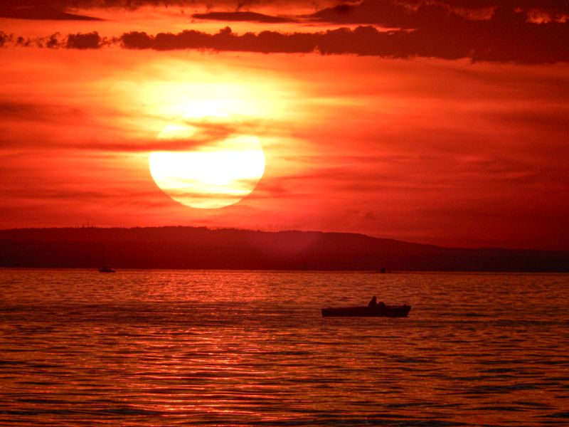 Sonnenuntergang am Bodensee